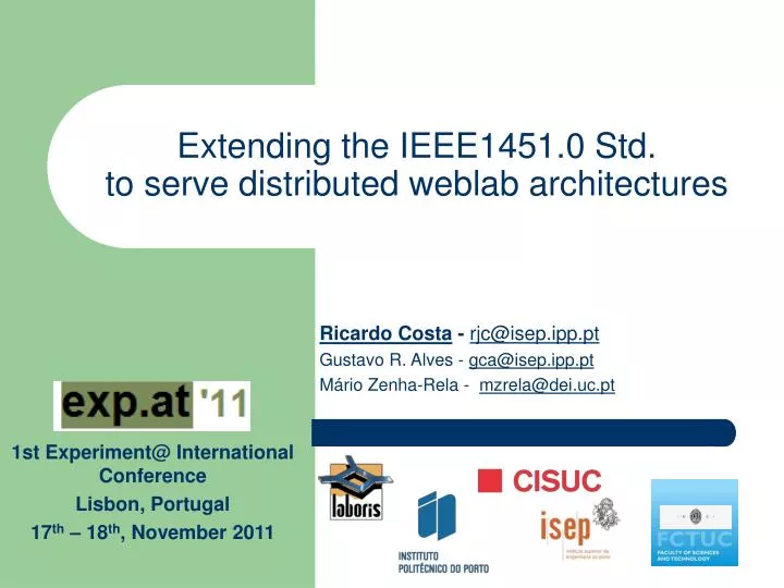 extending the ieee1451 0 std to serve distributed weblab architectures