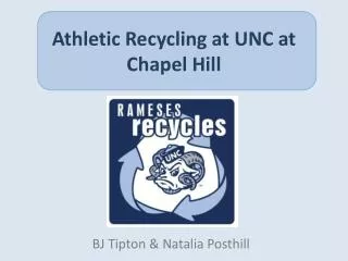 Athletic Recycling at UNC at Chapel Hill