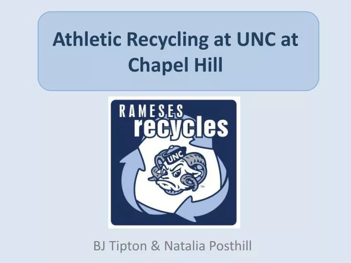 athletic recycling at unc at chapel hill