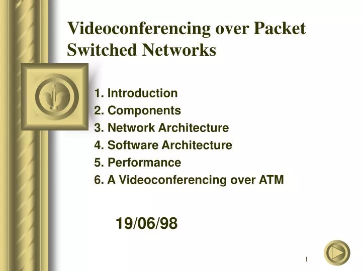 videoconferencing over packet switched networks