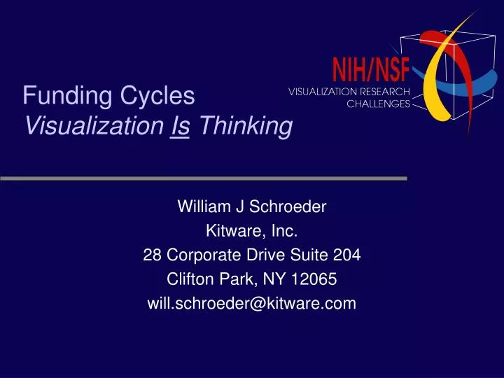 funding cycles visualization is thinking