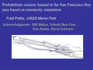 Probabilistic seismic hazard in the San Francisco Bay area based on seismicity simulation