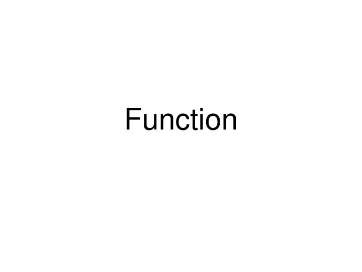 function