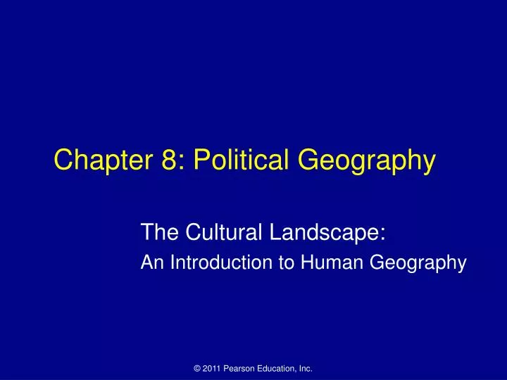 chapter 8 political geography