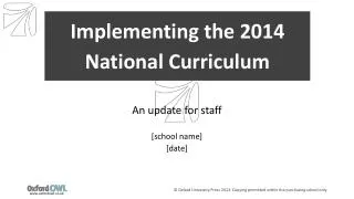Implementing the 2014 National Curriculum