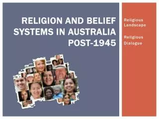 Religion and Belief Systems in Australia post-1945