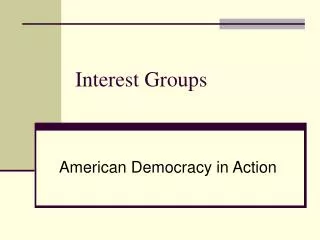 interest groups