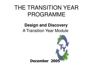 THE TRANSITION YEAR PROGRAMME