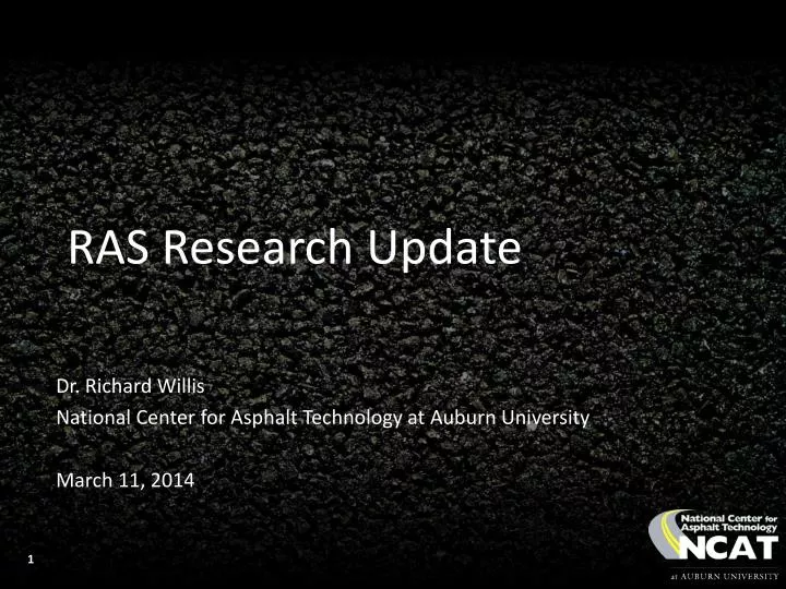 ras research update