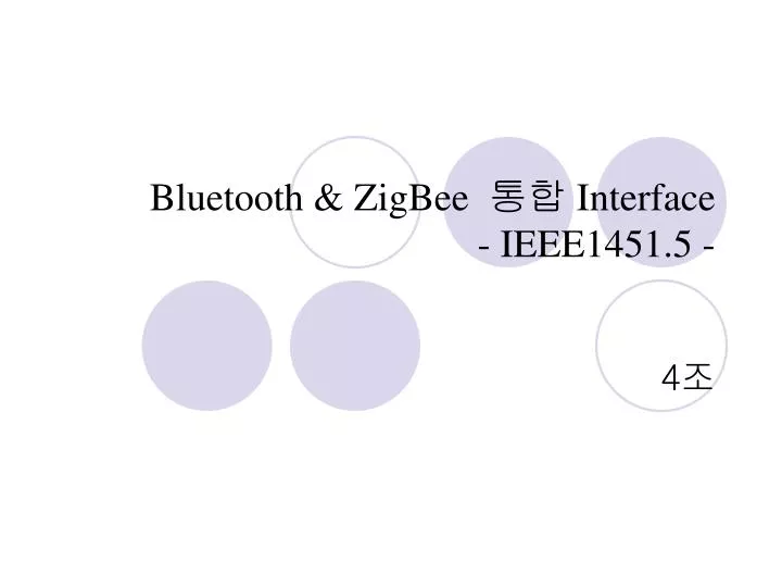 bluetooth zigbee interface ieee1451 5