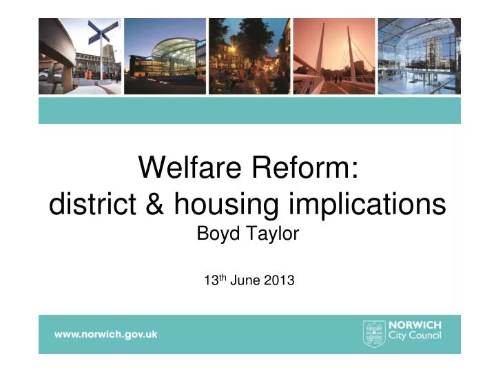 welfare reform district housing implications boyd taylor