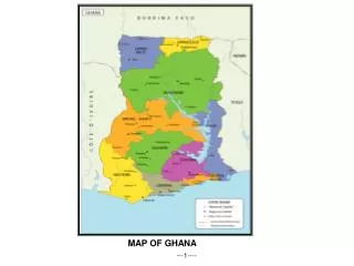 MAP OF GHANA