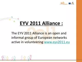 EYV 2011 Alliance :