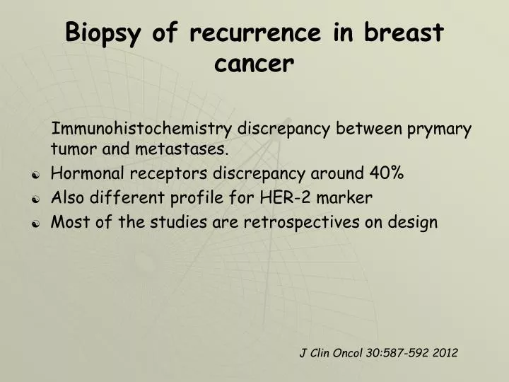 biopsy of recurrence in breast cancer
