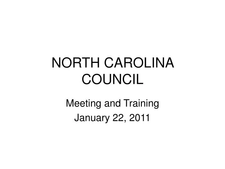 north carolina council