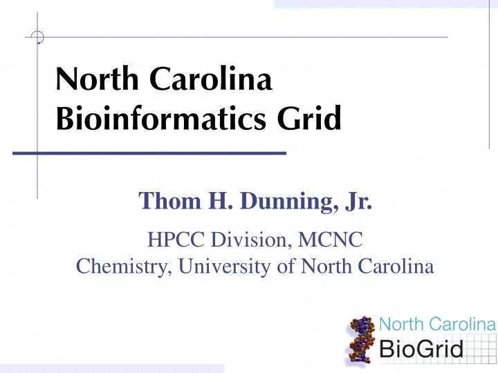 north carolina bioinformatics grid