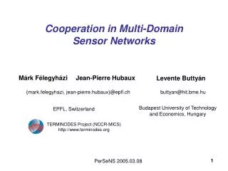 Cooperation in Multi-Domain Sensor Networks
