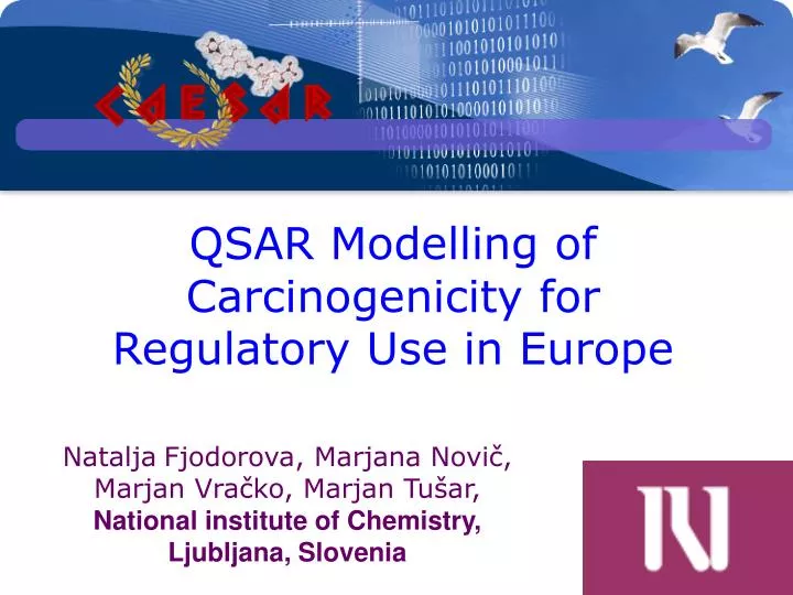 qsar modelling of carcinogenicity for regulatory use in europe