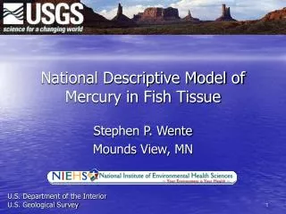 National Descriptive Model of Mercury in Fish Tissue