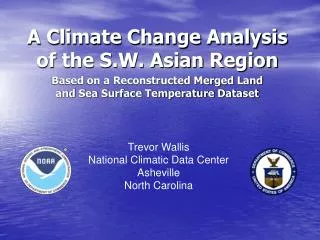 A Climate Change Analysis of the S.W. Asian Region