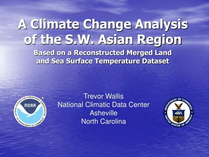 a climate change analysis of the s w asian region