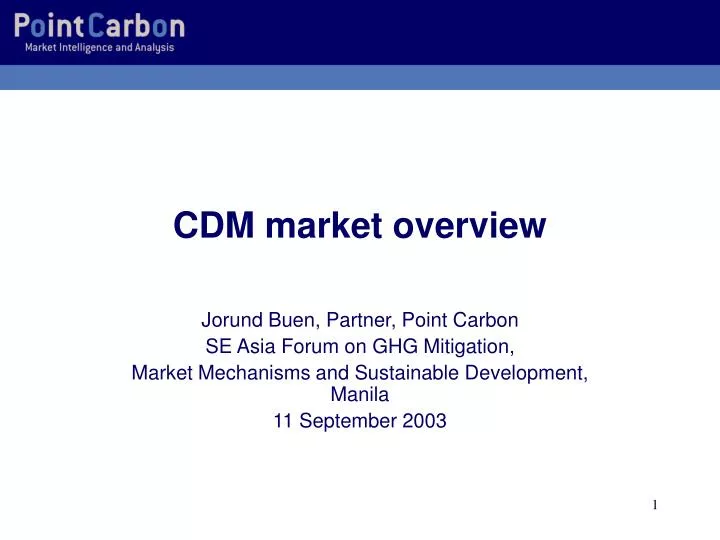 cdm market overview