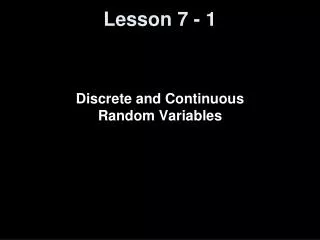 Lesson 7 - 1