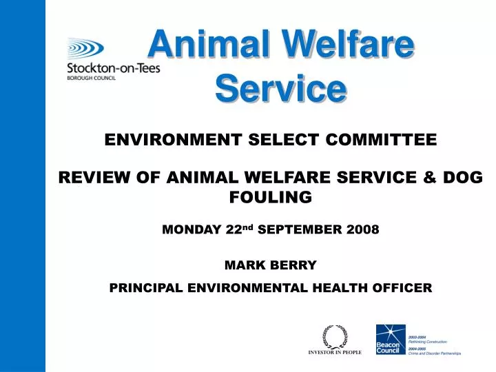 animal welfare service