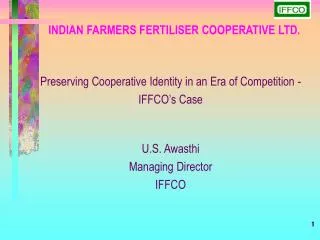 INDIAN FARMERS FERTILISER COOPERATIVE LTD.