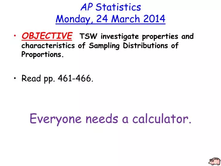 ap statistics monday 24 march 2014