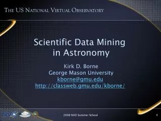 Scientific Data Mining in Astronomy
