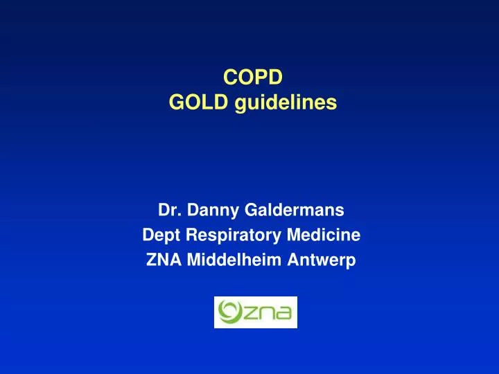 dr danny galdermans dept respiratory medicine zna middelheim antwerp