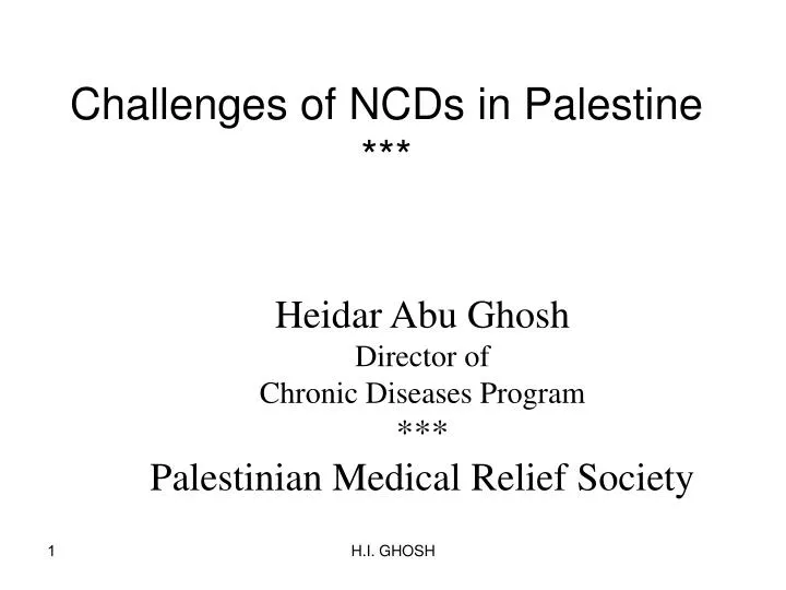 challenges of ncds in palestine