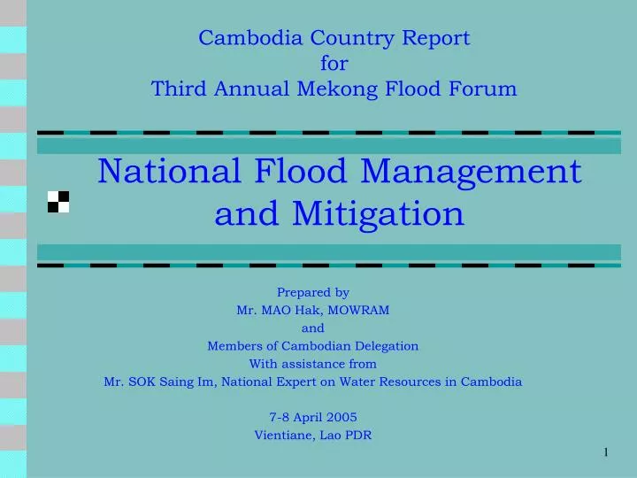 national flood management and mitigation