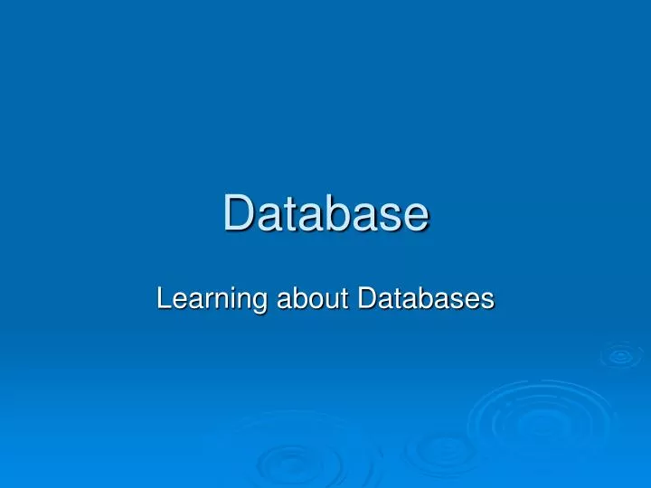 database