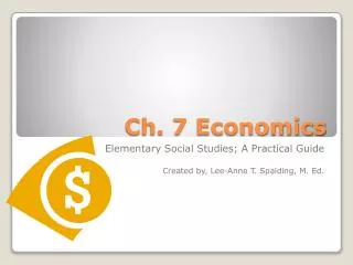 Ch. 7 Economics