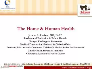 The Home &amp; Human Health
