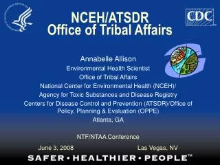 NCEH/ATSDR Office of Tribal Affairs