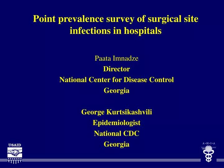 point prevalence survey of surgical site infections in hospitals