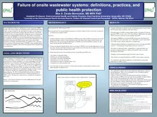 Failure of onsite wastewater systems: definitions, practices, and public health protection
