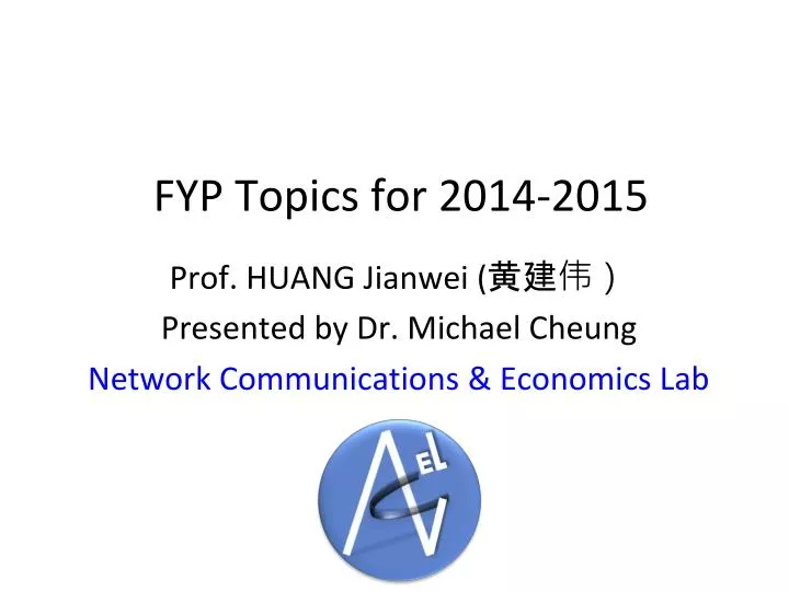 fyp topics for 2014 2015