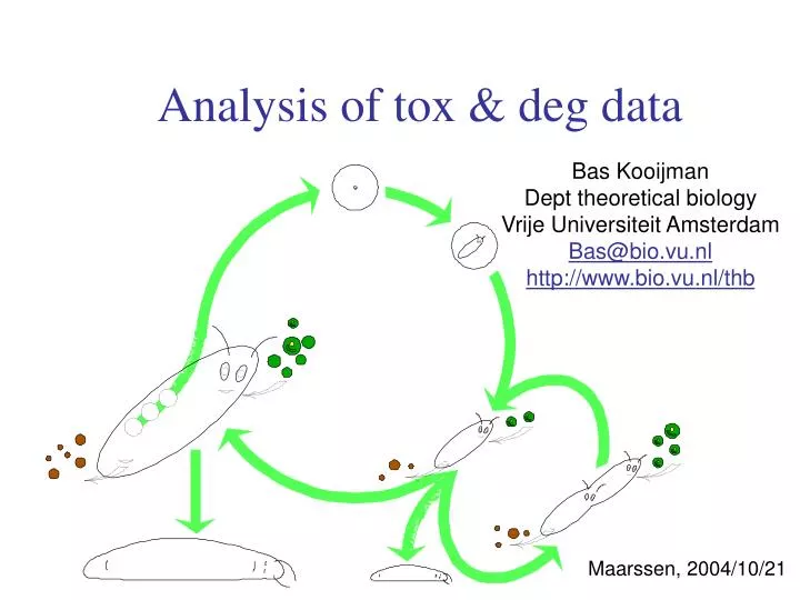 analysis of tox deg data