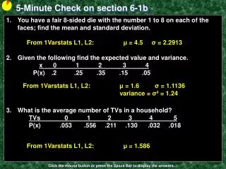 5-Minute Check on section 6-1b
