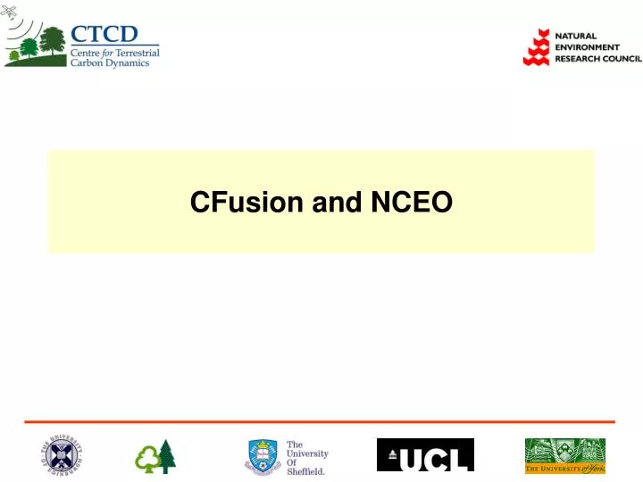 cfusion and nceo