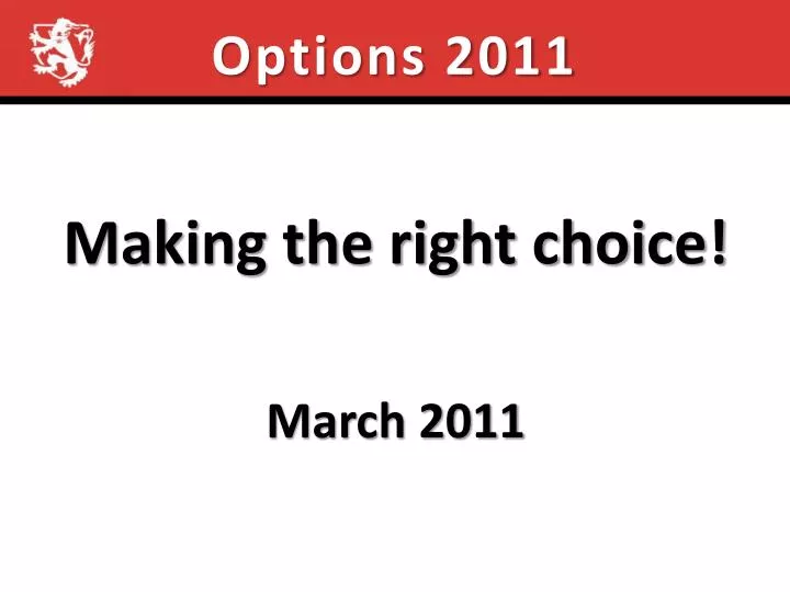 options 2011