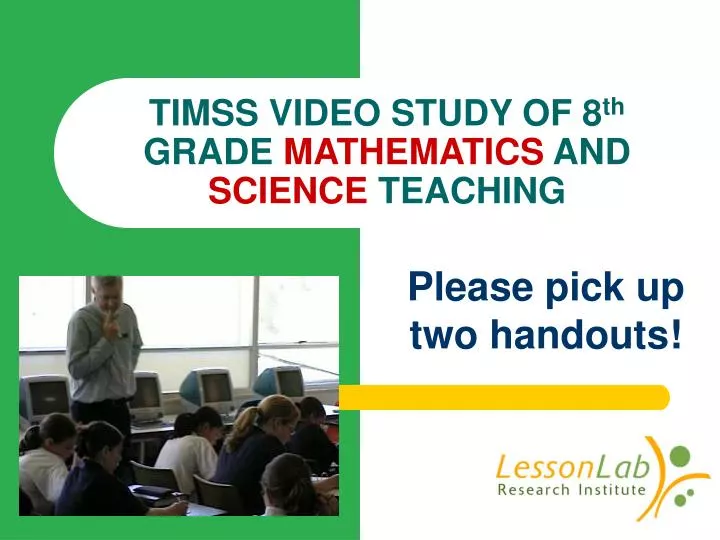 timss video study of 8 th grade mathematics and science teaching