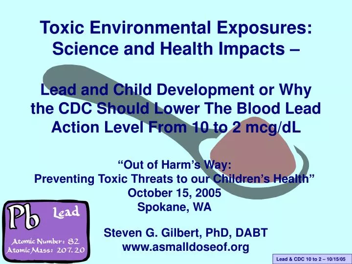 toxic environmental exposures science and health impacts