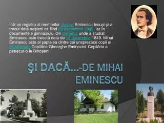 i dac de mihai eminescu
