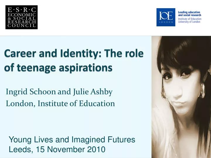 career and identity the role of teenage aspirations