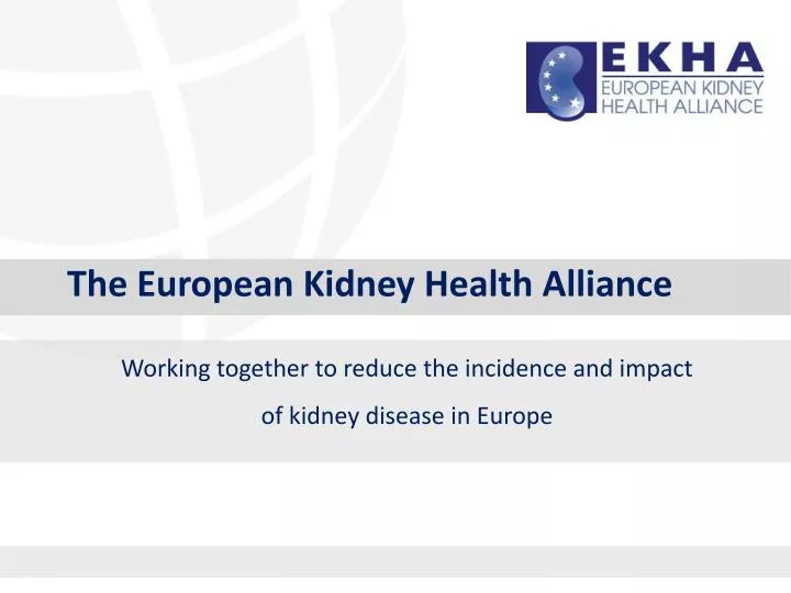 the european kidney health alliance